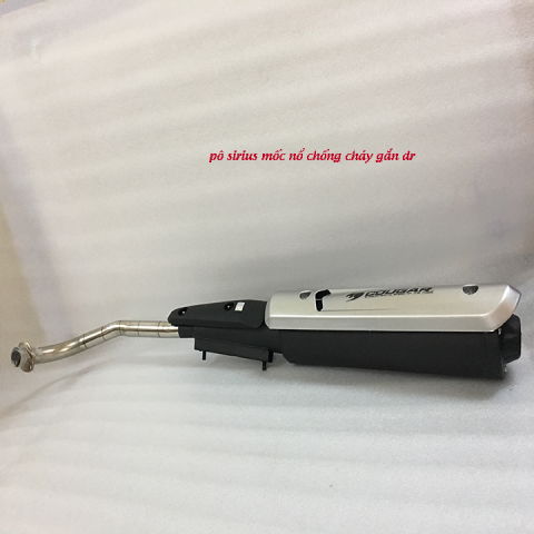 pô sirius 2018 sơn chống cháy mốc nổ gắn dream|pô xe máy